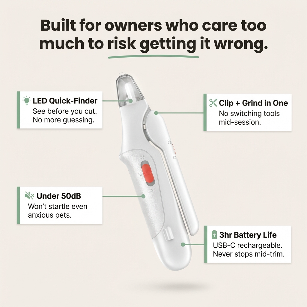 ClearCut™ LED Nail Clipper